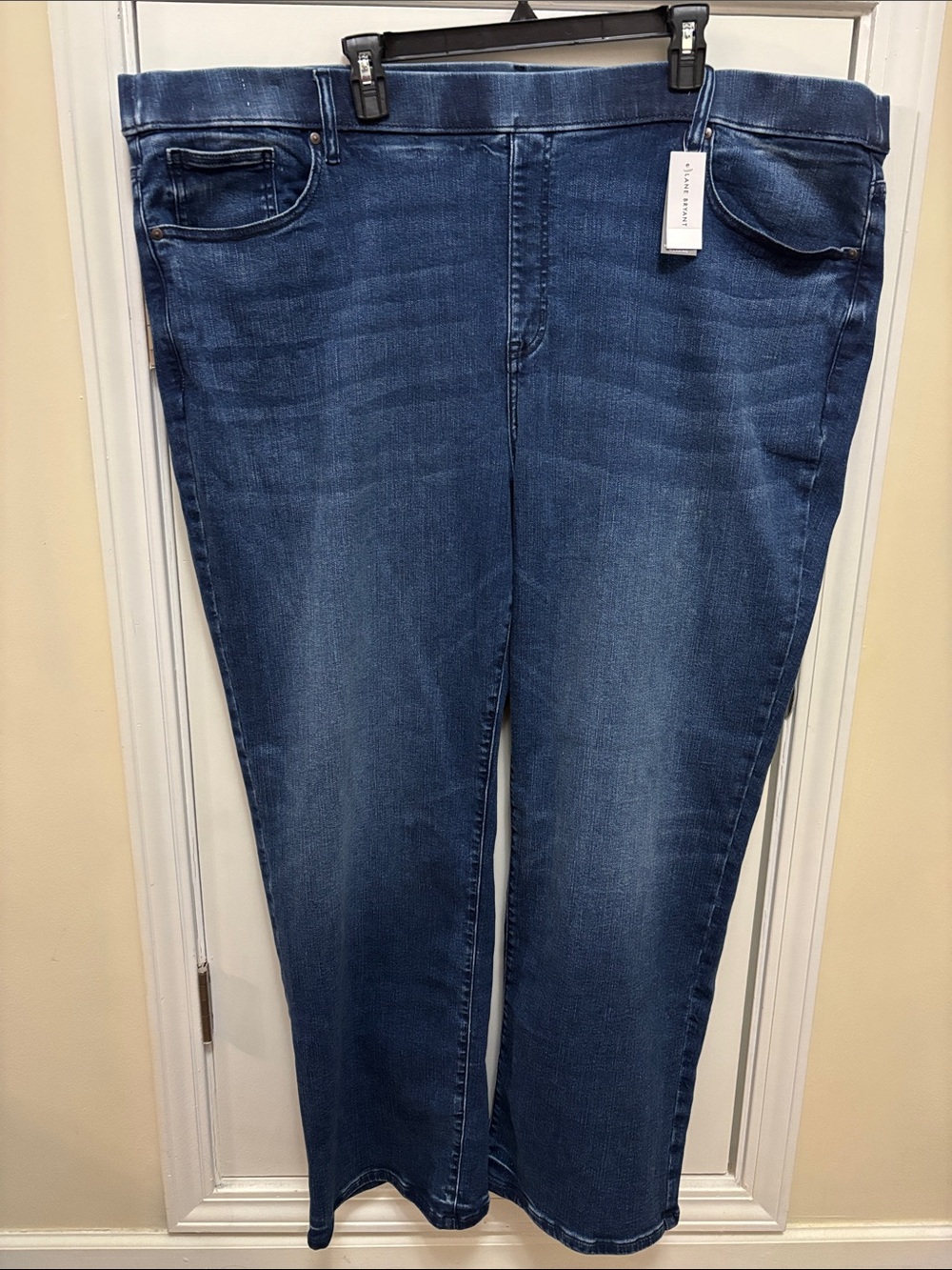 Lane Bryant Indigo Straight Tighter Tummy Pull On High-Rise Jeans size 28